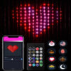 App DIY Picture Text Led Display Smart String Light RGB LED Bluetooth Control Curtain Lights