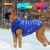 Warm Winter Dog Clothes Vest Reversible Jacket Coat 3 Layer Thick Pet Clothing Waterproof Outfit for Small Large Dogs