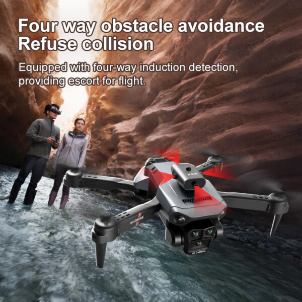 200c6492f81e2f8d KOHR 2023 New K6 Max RC Drone Three Camera 4K Professional Quadcopter Four Way Obstacle Avoidance Optical Flow Positioning Dron
