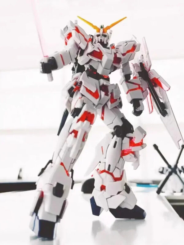 1/144 Gundem Animation Assembled Action Figures Hg Life Destiny Storm Free Dragon Peach Archangel Unicorn Red Heretic Model Toy