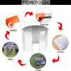 20191a3d61d9b49b Profiwoab 9 Plates stove windshield Foldable Outdoor Camping Cooker windshield Wind Screen camping gas windshield