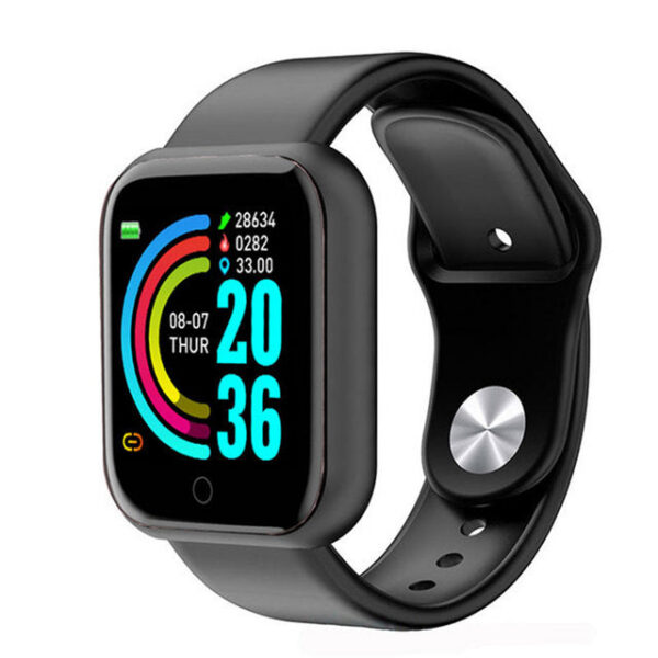 Y68 Watch Color Screen Step Counting Multi Sport Mode Message Reminder Photography Music Remote Control Smart Band