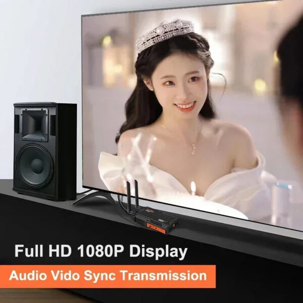 5.8Ghz 200M Wireless HDMI Extender Video Transmitter Receiver 1 4 Splitter Screen Share for PS4 DVD Camera PC To TV Monitor