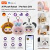203c6e4397f5428f Tuya Smart AI Plush Robot w/LED Eyes & Voice Control,Interactive Smart Toy USB Rechargeable Companion for Kids Gifts/Smart Home