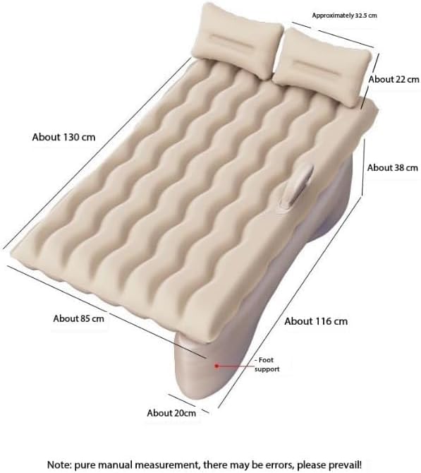 Car Air Mattress Back Seat for Mercedes-Benz Sprinter 2500,Double Side Flocking Car Bed Portable Air Mattress Car Sleeping Mattress Car Accessories Cars Camping Bed,Black