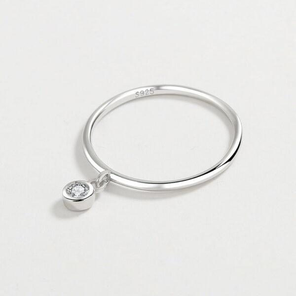 NEW Classic Round Small Diamonds Couple Ring For Women Genuine Sterling Sier Simple Crystal Anniversary Gift Jewelry