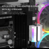 ATX 24 Pin to 90 Degree Plug Adapter ARGB Mainboard Motherboard Power Supply Cable Modular DIY Mounting Accessessory