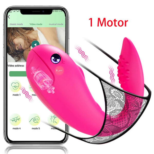 Bluetooth APP 2 Motors G Spot Vibrator for Women Dildo Clitoris Stimulator Vagina Vibrating Love Egg Panties Sex Toys for Adults