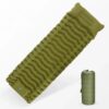 205b20d430681e4e WESTTUNE Outdoor Camping Inflatable Mattress Thicken Sleeping Pad with Built-in Pillow & Pump Air Mat for Travel Hiking Climbing