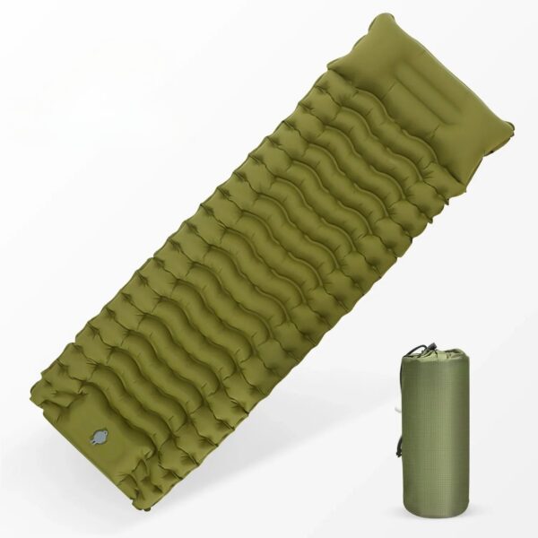 205b20d430681e4e WESTTUNE Outdoor Camping Inflatable Mattress Thicken Sleeping Pad with Built-in Pillow & Pump Air Mat for Travel Hiking Climbing