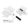 2088aca7920ce3ec 304 Stainless Steel BBQ Non Stick Grilling Basket Grill Mesh Mat Meat Vegetable Steak Picnic Party Barbecue Tool