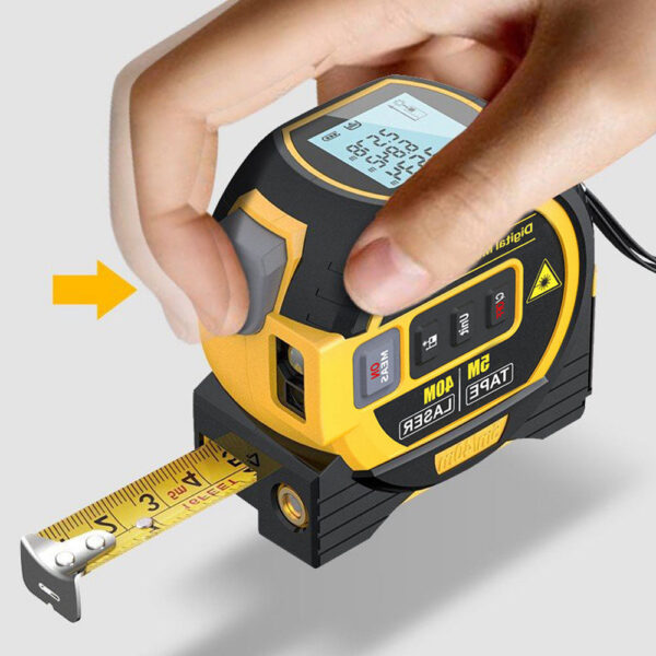 Distance Meter Measuring Measure Laser Rangefinder Digital Electronic Roulette Stainless 5m Tape Ruler