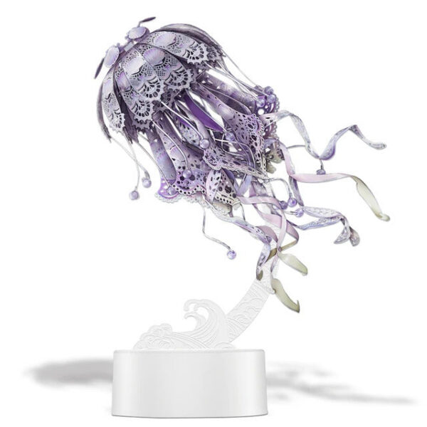 209729f9058e0b2c Piececool 3D Puzzles Metal Model Gifts Colourful Jellyfish Building Kits Jigsaw DIY Toy for Adult (4 Colors)