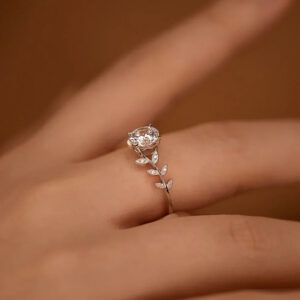 20a7661ffef3692f 1carat Leaf Moissanite Diamond Engagement Rings for Women Sterling Sier Plated White Gold Wedding Band Promise Ring