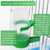4Pcs Bird Water Feeder Plastic Drinker Feeder Water Clip for Parrots Budgie Cockatiel Lovebirds