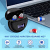 aid Seniors, rechargeable in-ear aids, sound controller for adults hearing loss, Hearing Aid with Charging Case