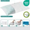 Small Cooling Shredded Gel Memory Foam Pillow，Adjustable for Contoured Support -Portable Ideal for Backpacking, Camping, Travel, Car, Airplane,Office Nap