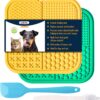 LUKITO Licking Mat for Dogs and Cats, Premium Lick Mats with Suction Cups for Dog Anxiety Relief, Cat Lick Pad for Boredom Reducer, Dog Treat Mat Perfect for Bathing Grooming