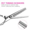 4pcs Dog Grooming Scissors with Safety Round Tip-Stainless Steel Set Precise Trimming and Shaping Ideal for All Breeds