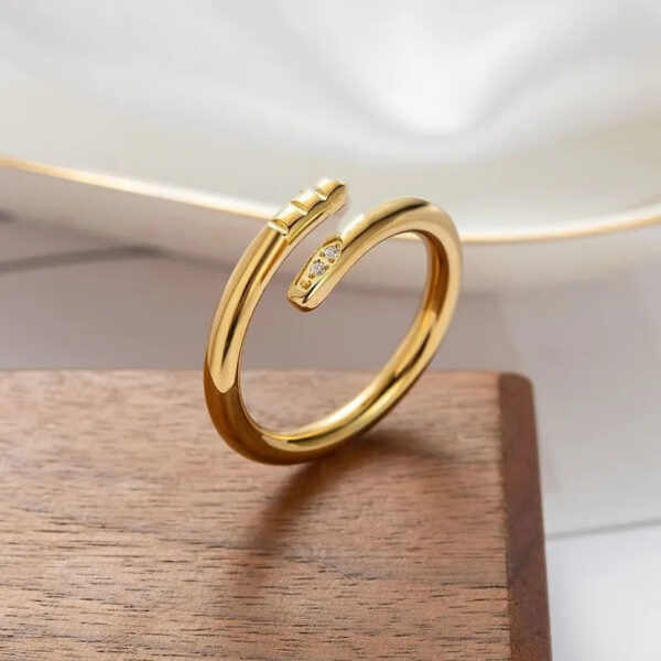 20ef9c2502ba2b17 Love rings for women diamond designer ring finger nail jewelry fashion classic titanium steel band gold sier rose color Size 5-10