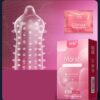20faff7b9b761ba5 10pcs Large Particles Condoms Sex Toys for Men Screw Thread Dotted Granular High Sensitivity Penis Sleeves with Spikes Sex Shop