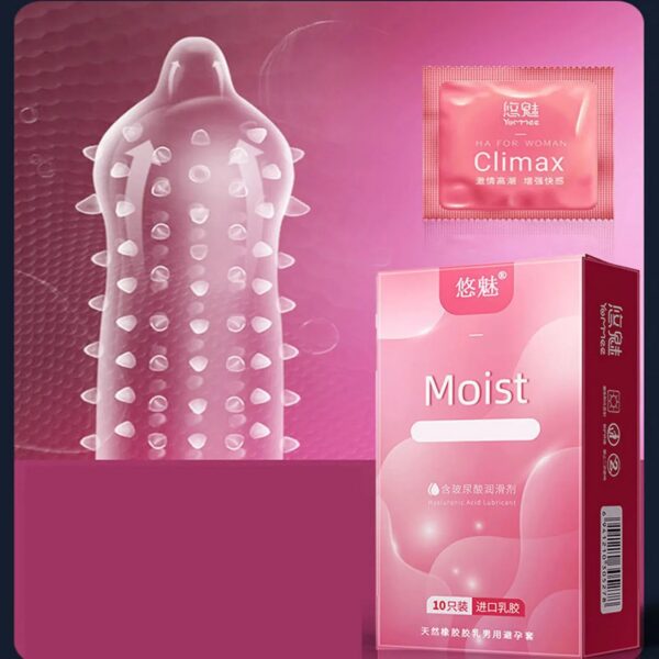 20faff7b9b761ba5 10pcs Large Particles Condoms Sex Toys for Men Screw Thread Dotted Granular High Sensitivity Penis Sleeves with Spikes Sex Shop