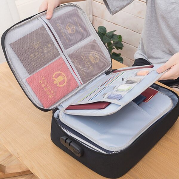 210031717a6b5a34 Document Storage Bag Tickets File Organizer Women Travel Files Card Folder Holder Tool Case Handbag