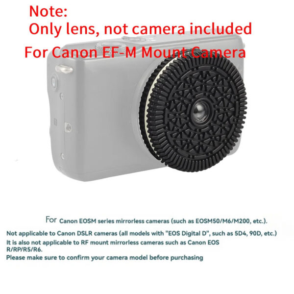 32mm F10 Free Focus Pancake Lens for Sony E Mount/for Nikon Z-Mount/for Fuji X-Mount/EF-M/M43  Mount Series Mirrorless Cameras