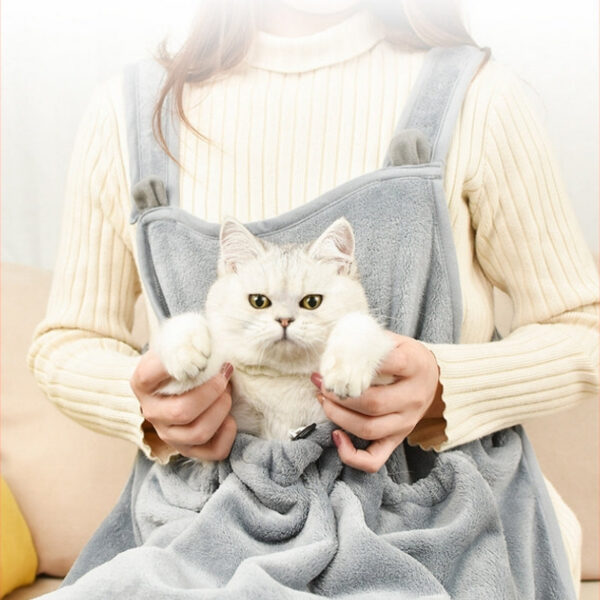 Comfortable Apron For Holding Cats Soft Kitten Bib Kangaroo Pocket Pet Clothes Sleeping Pussy Hing Suit Litter Dog Supplies