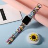 Laffav Compatible with Apple Watch Band 41mm 40mm 38mm iWatch Series 9 & Ultra 2 & SE & Ultra & Series 8/7/6/5/4/3/2/1 for Women Men, Colorful Jellyfish, M/L