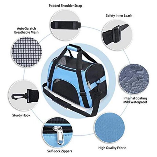 212cf35e7fa9bea6 Cat Soft-Sided Travel for Cats, Dogs Puppy Comfort Portable Folding Pet Carrier