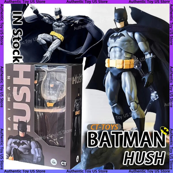 21325f11a0adfe88 2025 NEW CT Toys Batman Figure Batman Mafex 126 Action Figure DC Justice League Hush Figurine The Dark Knight Collection Kid Toy