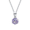 213d0def4295434d GRA 1CT-3CT Moissanite Diamond Wedding Pendant Necklace for Women Sterling Sier Long Chain Quality Fine Jewelry
