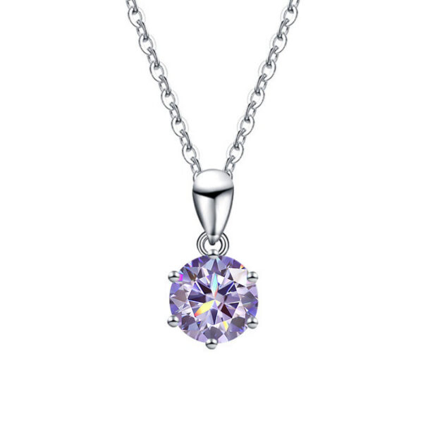 213d0def4295434d GRA 1CT-3CT Moissanite Diamond Wedding Pendant Necklace for Women Sterling Sier Long Chain Quality Fine Jewelry