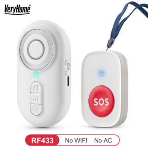 213ddae34077bcab Caregiver Pager Wireless Nurse Buttons Elderly Monitoring SOS Alert System Portable Alarm Call Bell for Nursing Home