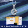 214716fa297549cc 0.5ct-1.0ct VVS1 D Color Moissanite Necklace 925 Soild Sterling Sliver Chain with Certificate Fine Jewelry for Woman Jewelry