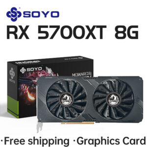 214b461b0969405a SOYO AMD Radeon RX5700XT 8GB Gaming Graphics Card GDDR6 Memory 256Bit PCIEx16 4.0 for Desktop Computer Video Cards RX 5700XT