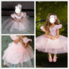 1-5Y Baby Girls Dress for Wedding Party Pink Birthday Princess Dresses Kids Bridesmaids Elegant Gown Cute Girl Bow Vestidos
