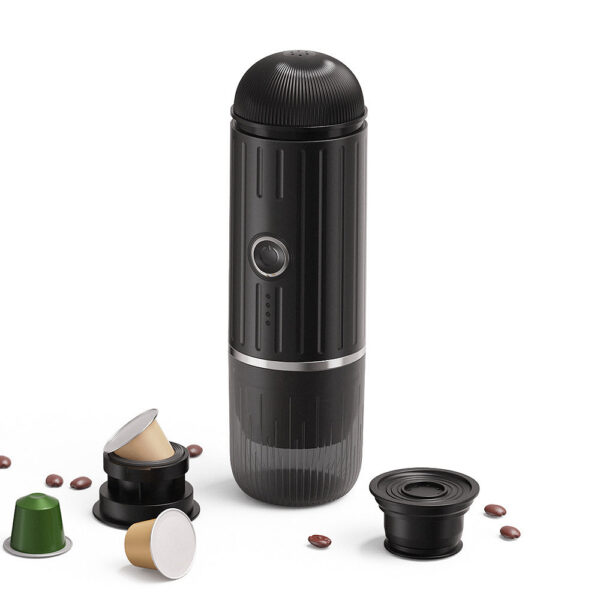 Electric Portable Maker Compatible with NS Pods and Ground Coffee 19 Bar 100W Wireless Heating Travel Espresso hine