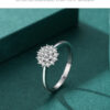 2159cfdc43e4cf4d Modian 925 Sterling Silver Classic Sparkling Simple CZ Finger Ring Platinum Plated Wedding Jewelry For Women Anniversary Gift
