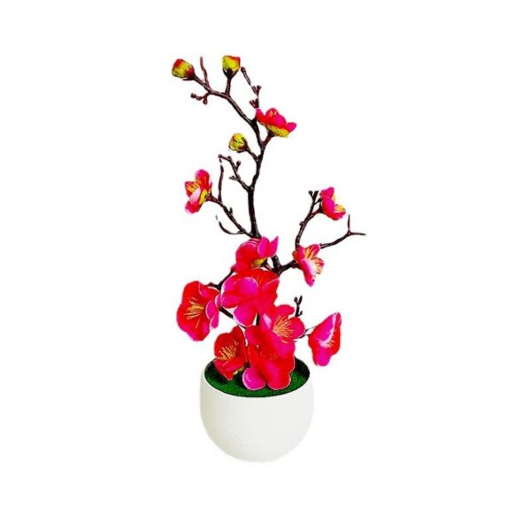 Artificial Bonsai Small Tree Simulation Pot Plants Fake Flowers Table Potted Ornaments Home Decoration Hotel Garden Decor