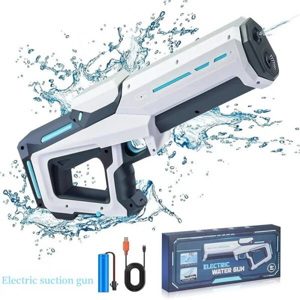 Automatic absorbing electric gun, outdoor beach swimming pool entertainment, adult and children's water gun