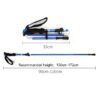 216ca8fa125a421c Foldable Ultralight Trekking Poles Aluminum AlloyWalking Stick Collapsible Mountaineering Staff Outdoor Hiking Alpenstock Tools