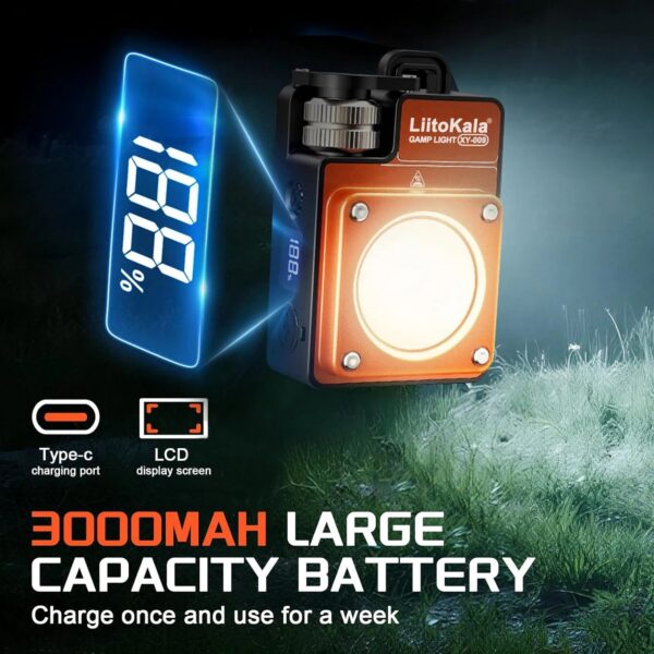 2171a05482018eed LiitoKala XY-009 Portable Rechargeable LED Camping Light Multi-Functional Carry-On Outdoor Activity Long Life