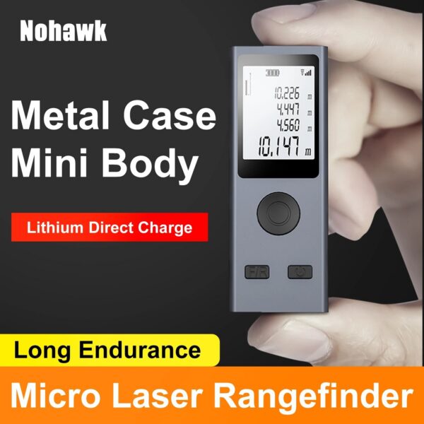 21848e52fcd08d52 Laser Distance Meter Multifunctional Portable Measuring Device Metal Housing Mini Size Rangefinder Measurement