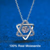 219b2a0d4fa289c3 14K White Gold Real GRA Moissanite For Women Sterling Sier 0.5ct Lab Diamond Necklace Fine Jewelry