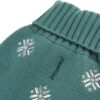 219cdf0c9375d564 White Embroidery Snowflake Ugly Vintage Knit Reindeer Holiday Festive Christmas Dog Sweater Dress for Puppy,X-Small (XS) Size Back Length 9"