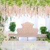 21a27457852ec3bb CEWOR 24pcs Wisteria Hanging Flowers 3.6ft Artificial Vines Fake Garland Silk Flower String for Wedding Party Garden Outdoor Greenery Home Wall Decoration (Purple)