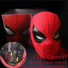 21a576868c09a561 Mascara Spiderman Headgear Cosplay Moving Eyes Electronic Mask Spider Man 1:1 Remote Control Elastic Toys Adults Kids Gift