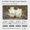 21ac1b2502a7b91f PACOONE Outdoor Mini Folding Camping 8L Big Capacity Portable Water Bag For Survival Or Emergency Supplies